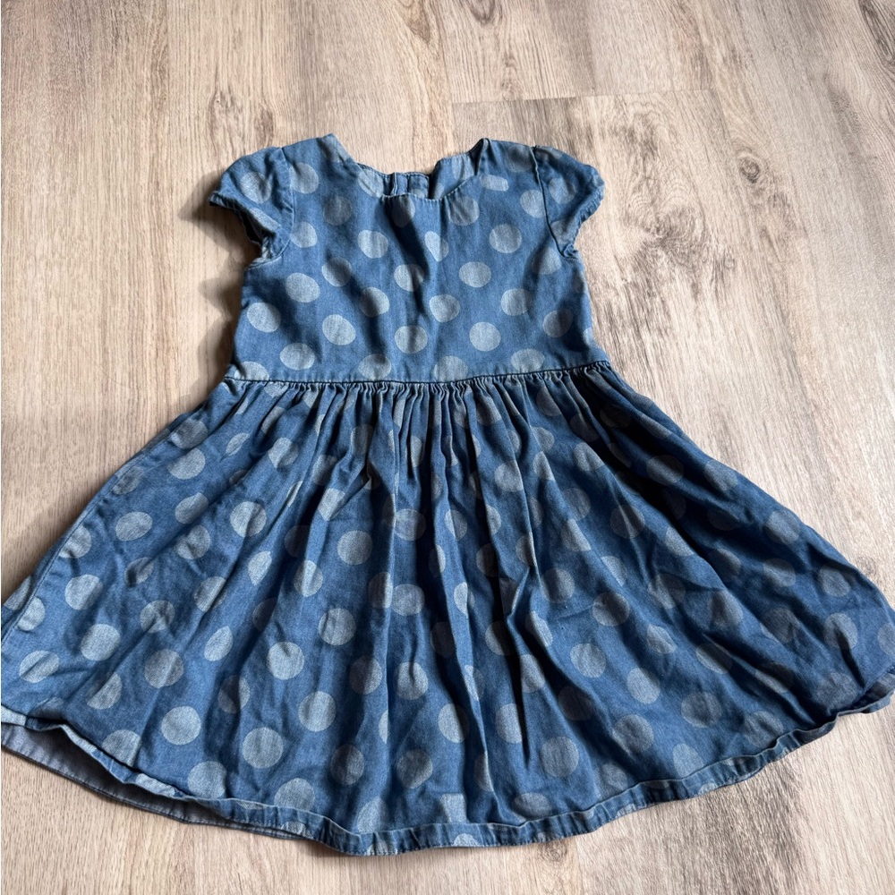 OshKosh B'gosh Denim Polka Dot Dress